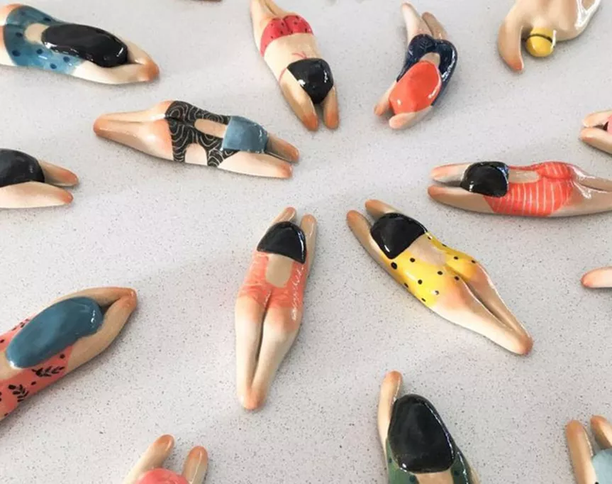 swimming fridge magnets