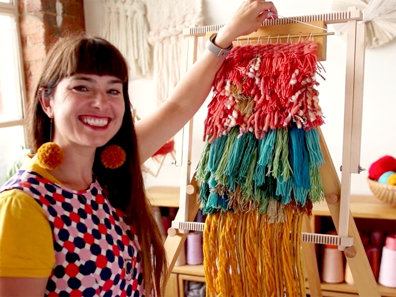 a cute handloom project with lady and the unicorn • craft • frankie