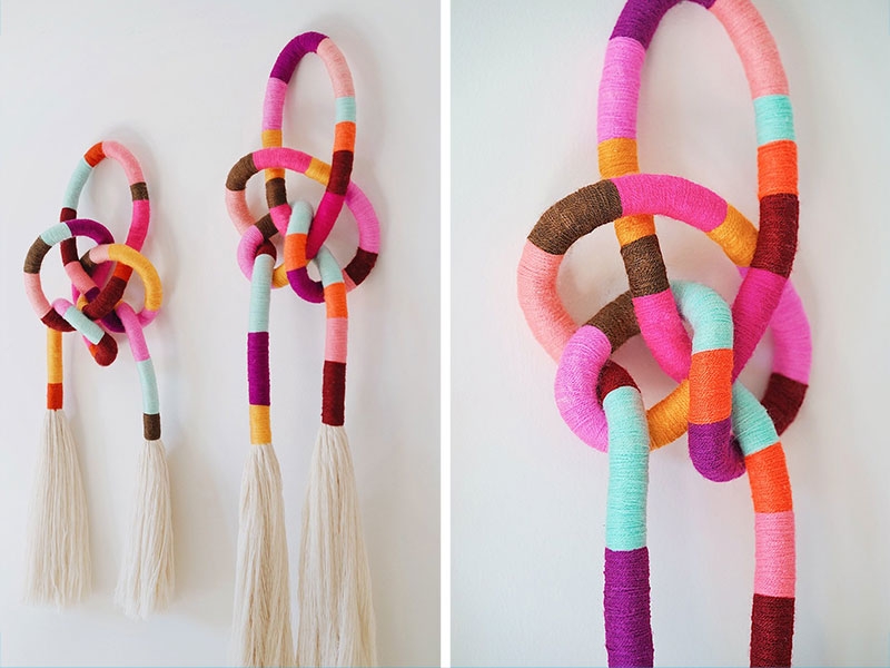 diy knotted wall hanging • craft • frankie magazine • australian