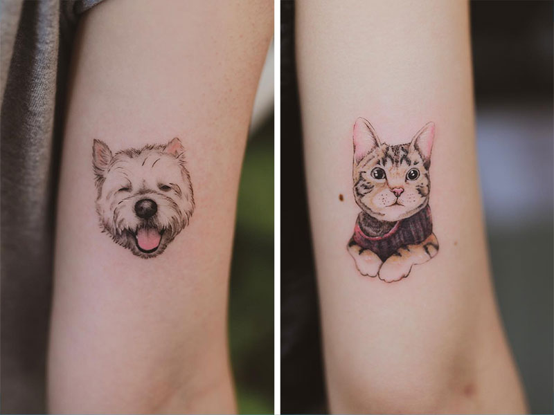 Amazing Small Pet Tattoos on Arm - Small Pet Tattoos - Small Tattoos -  MomCanvas