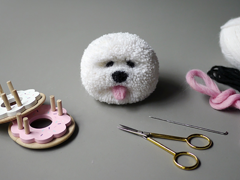 how to make a pom pom dog • craft • frankie magazine • australian