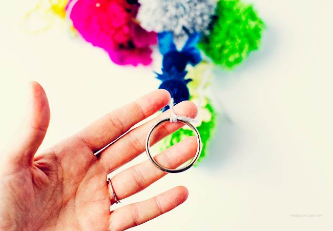 DIY-Pom-Pom-Chandelier-by-Penelope-And-Pip Step6 Frankie