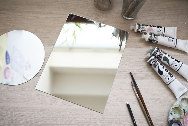 diy painted mirror frankie materials