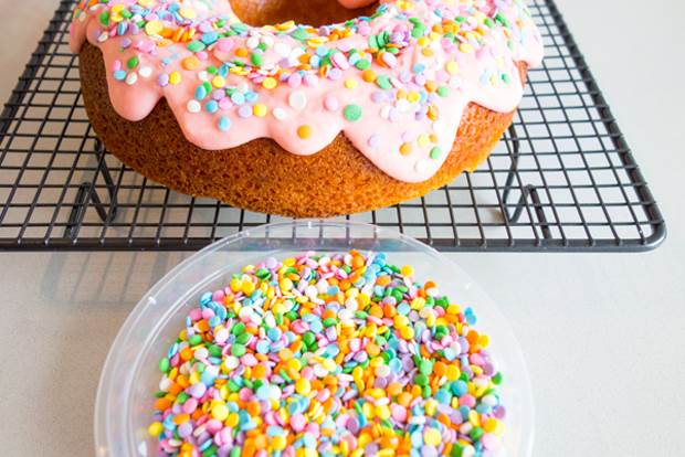 The Easiest Donut Cake | Julie Blanner