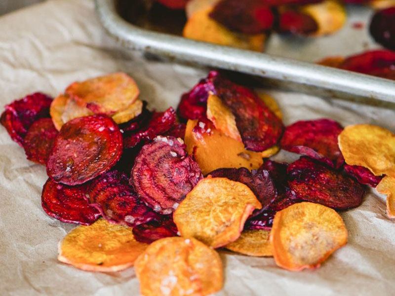 homemade beetroot and sweet potato chips • food • frankie magazine ...