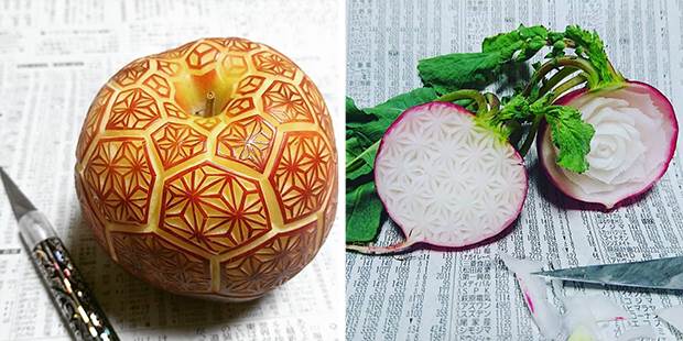 japanese fruit carvings 1