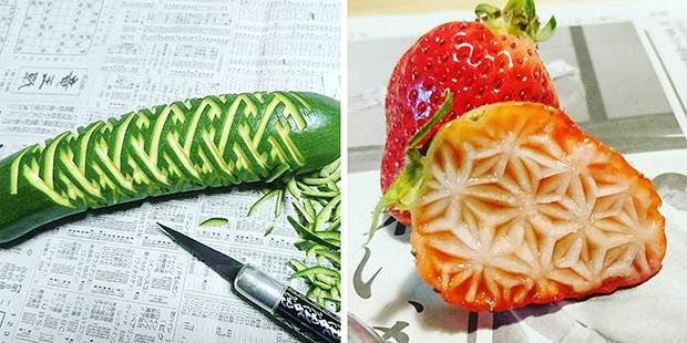 japanese fruit carvings 2