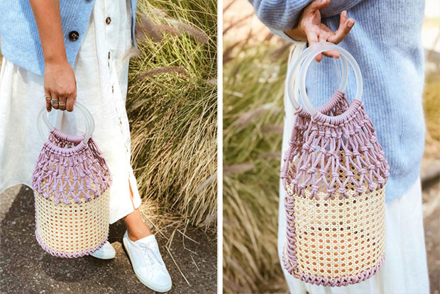 macrame bag body