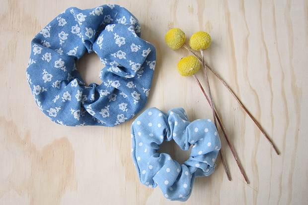 How to Make a Scrunchie with Wide Elastic - Easy with Nice Finish 