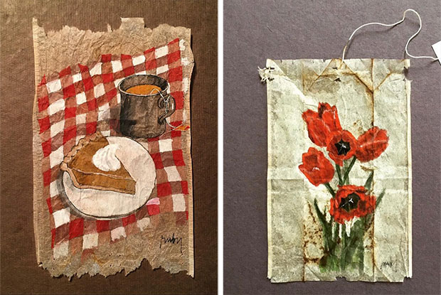 Online Course - The Art of Tea Bag Painting (Ruby Silvious