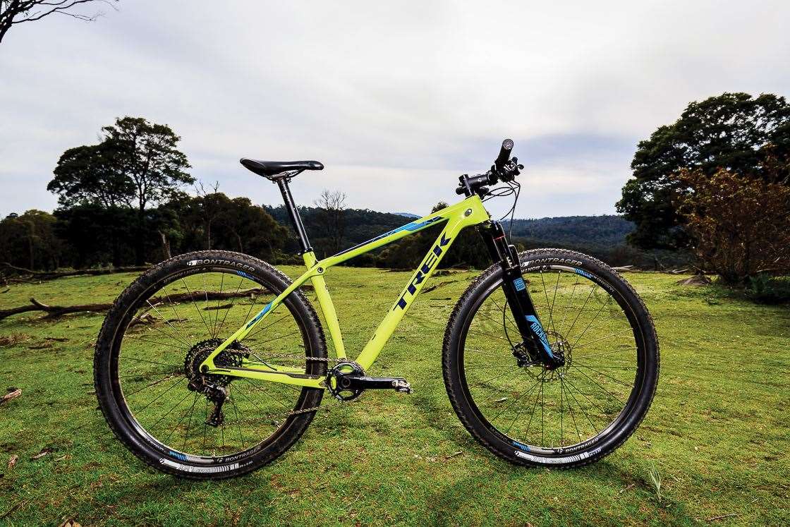 trek neon green bike