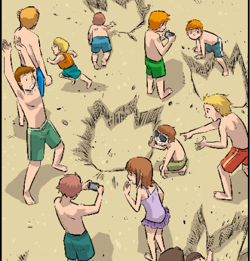 Funny Pranks: Dig huge footprints at the beach and pretend they're Big Foot!