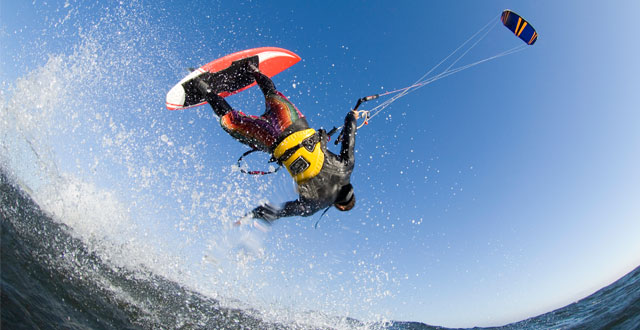 kitesurfing