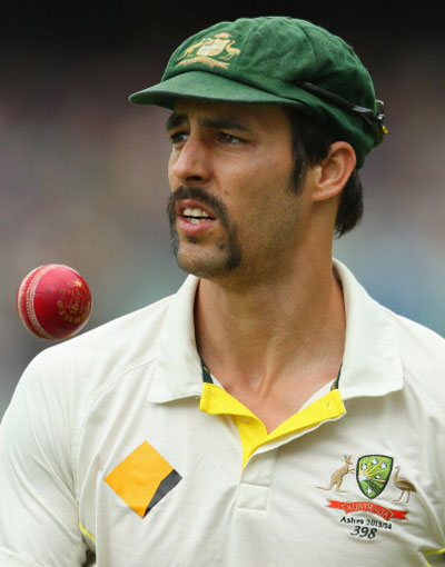 Mitchell Johnson's Mo. Photo: Getty Images