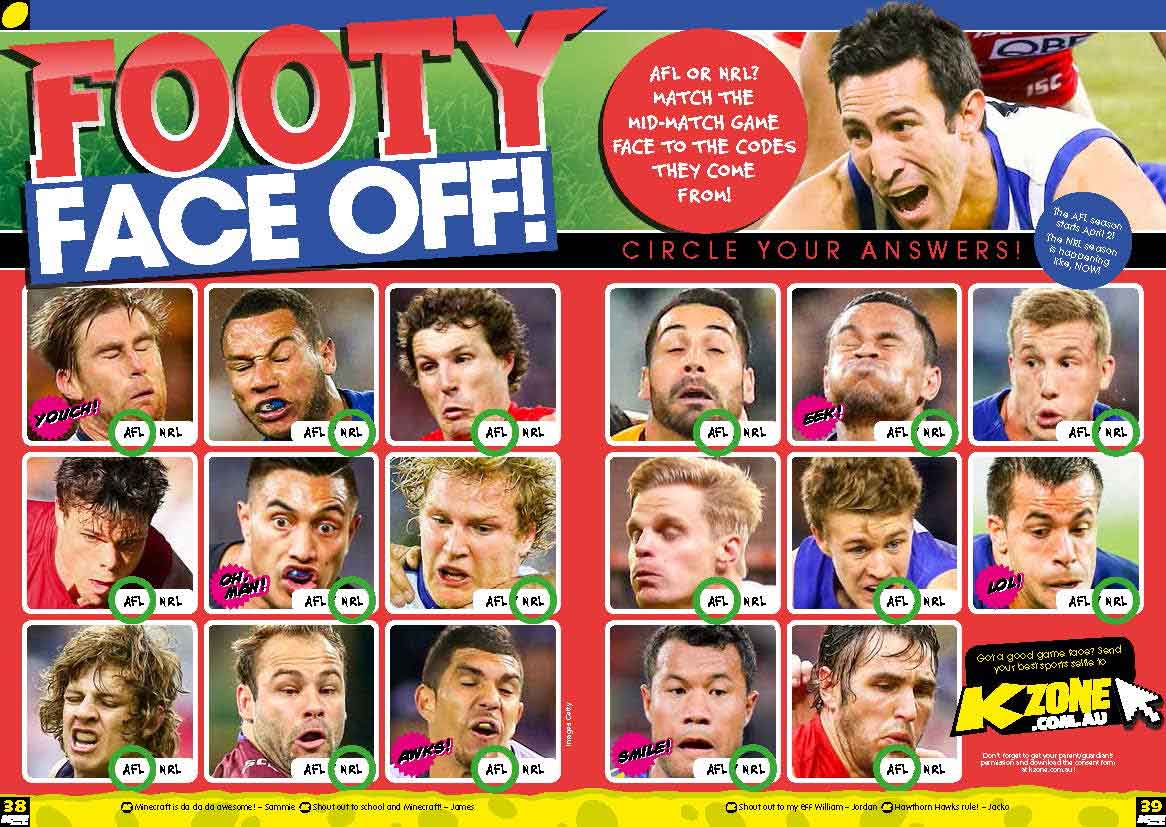 Footy Face Off