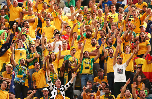 Photo: 2014 FIFA World Cup: Australian fans travelled to Brazil! Photo: 2014 FIFA World Cup: Australian fans travelled to Brazil!