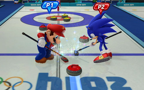 Picture: Mario and Sonic Curling at the Winter Olympics!