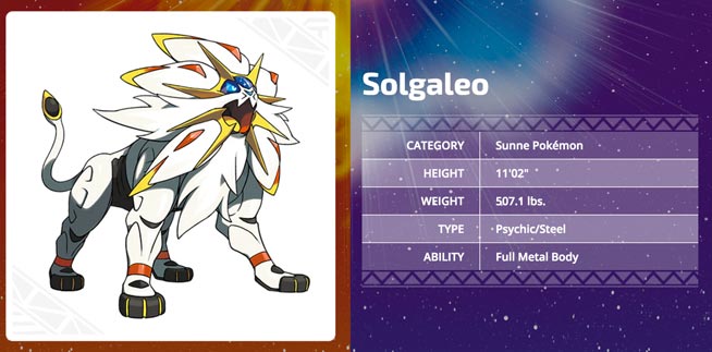 Solgaleo  Pokemon, Pokémon species, Pokemon solgaleo