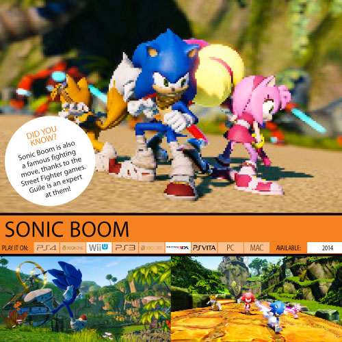 Sonic Boom is new Wii U and 3DS game, and new TV series