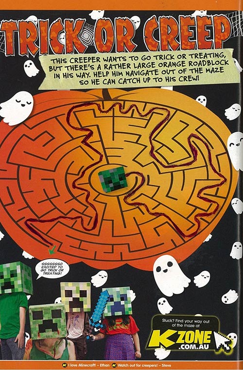 Trick or creep puzzle solution