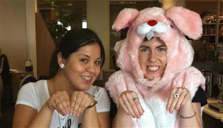 Alex and the Total Girl Easter Bunny