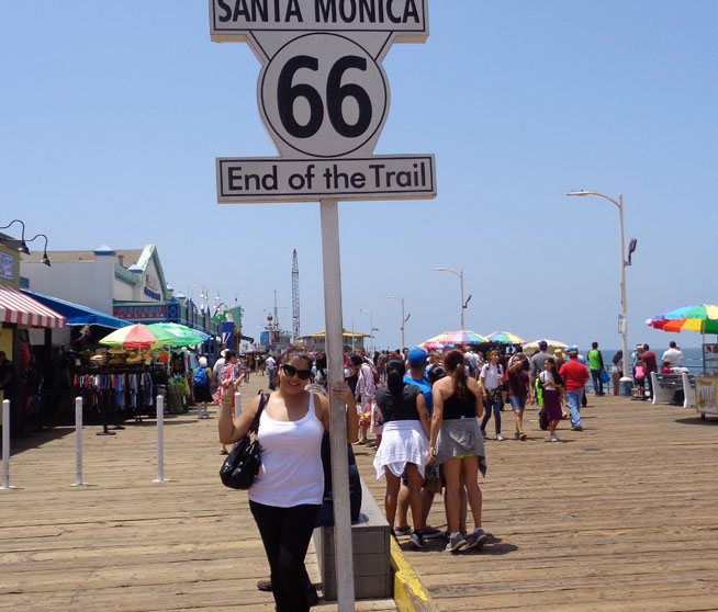 Alex at the Santa Monica Pier