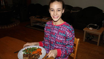 Ballerina: dinner time