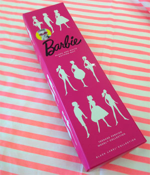 Original Barbie box closed