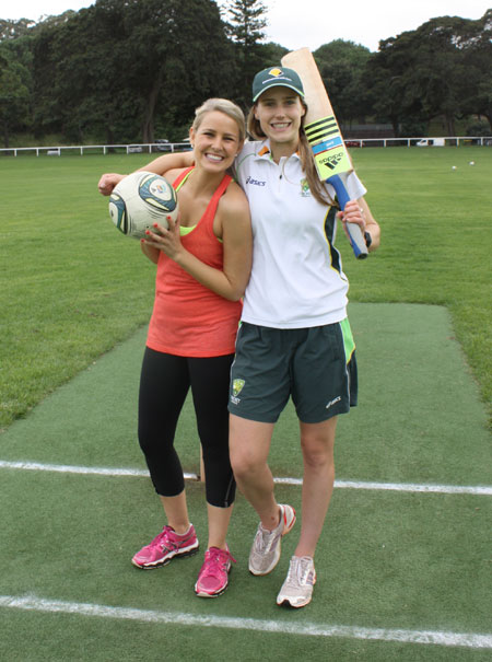 Candice Dixon meets famous Australian sports star Ellyse Perry!