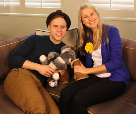 Candice met Olly Murs Candice met Olly Murs