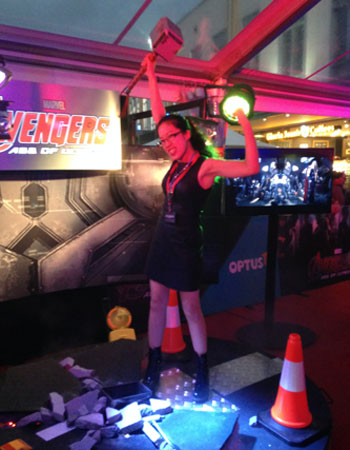 Claire as Thor