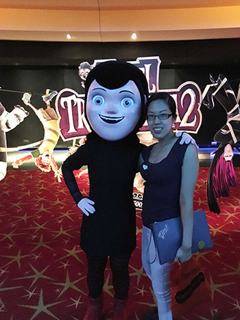 Claire at Hotel Transylvania 2