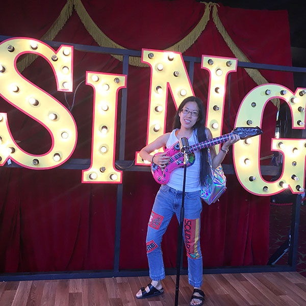 Claire at Sing premiere