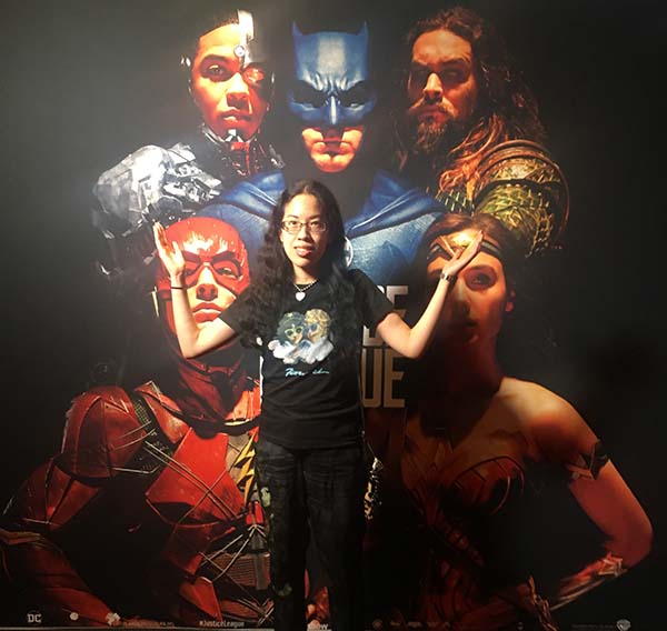 Claire at the premiere of Justice League Claire at the premiere of Justice League