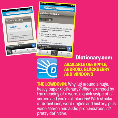 homework dictionary app