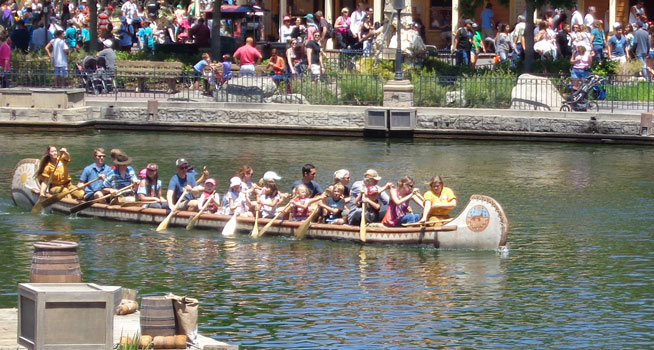 Disneyland rides Explorer Canoe