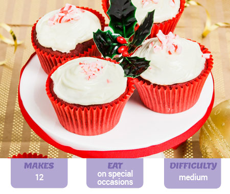 Festive Red Velvet Cupcakes Recipe