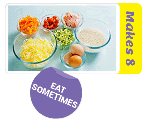 Ham Cheese and Veggie Rice Cake Ingredients Ham Cheese and Veggie Rice Cake Ingredients