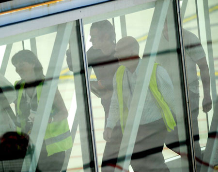 Harry Styles at Adelaide airport. Photo: Getty Images Harry Styles at Adelaide airport. Photo: Getty Images
