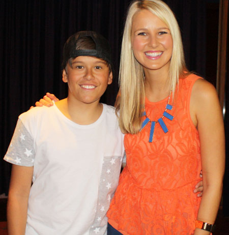 Jai Waetford with Saturday Disney's Candice Dixon