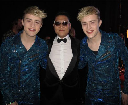 Jedward met Psy! Photo: Facebook