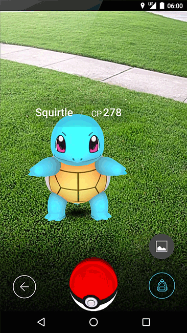 Screengrab of Pokemon Go Screengrab of Pokemon Go
