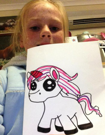 Star Lily Drawing by Montana