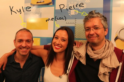 Teigan with Minions animators