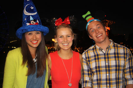 The Saturday Disney gang wear crazy hats!